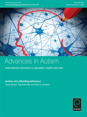 cover image of Advances in Autism, Volume 2, Issue 4